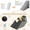 5 Step Pet Stairs for Dog,Cat Grey