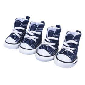 4 Pcs Dog Canvas Shoes