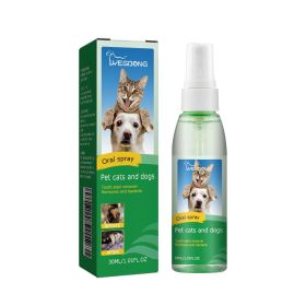 Pet Tooth Deodorizer Spray, Dogs Universal Mouth Cleaning Breath Freshening Spray