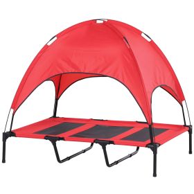 48" x 36" Elevated Portable Dog Cot with Canopy