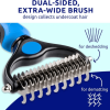 Pet hair removal dog brush