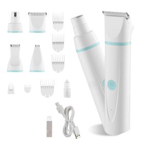 4 in 1 Dog Clippers/Grooming Kit, Low Noise, Rechargeable