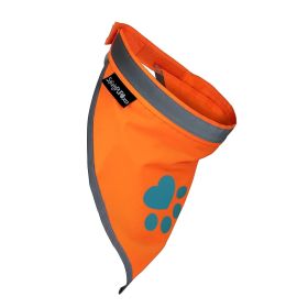 High Visibility Reflective Blaze Orange Bandana for Medium Pets