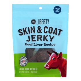 Bixbi - Jerky Skin & Coat Beef Liver - Case Of 6-5 Oz