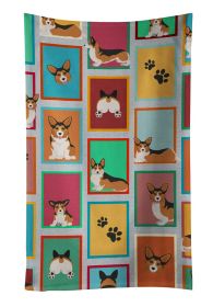 Lots of Sable Pembroke Corgi Kitchen Towel Dish Cloths Guest Hand Towel Decorative Bathroom Towel for Face,Tea, Dishcloth, Kitchen and Bath