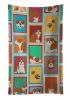 Lots of Red and White English Bulldog Kitchen Towel Dish Cloths Guest Hand Towel Decorative Bathroom Towel for Face,Tea, Dishcloth, Kitchen and Bath
