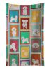 Lots of Bichon Frise Kitchen Towel Dish Cloths Guest Hand Towel Decorative Bathroom Towel for Face,Tea, Dishcloth, Kitchen and Bath