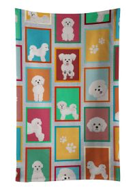 Lots of Bichon Frise Kitchen Towel Dish Cloths Guest Hand Towel Decorative Bathroom Towel for Face,Tea, Dishcloth, Kitchen and Bath