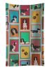 Lots of Black and White English Springer Spaniel Kitchen Towel Dish Cloths Guest Hand Towel Decorative Bathroom Towel for Face,Tea, Dishcloth