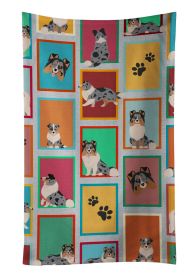 Lots of Blue Merle Sheltie Kitchen Towel Dish Cloths Guest Hand Towel Decorative Bathroom Towel for Face,Tea, Dishcloth, Kitchen and Bath