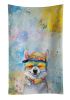 Alaskan Klee Kai Hippie Dawg Kitchen Towel Dish Cloths Guest Hand Towel Decorative Bathroom Towel for Face,Tea, Dishcloth, Kitchen and Bath