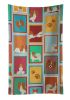 Lots of Red and White Papillon Kitchen Towel Dish Cloths Guest Hand Towel Decorative Bathroom Towel for Face,Tea, Dishcloth, Kitchen and Bath
