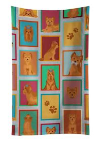 Lots of Red Yorkie Kitchen Towel Dish Cloths Guest Hand Towel Decorative Bathroom Towel for Face,Tea, Dishcloth, Kitchen and Bath