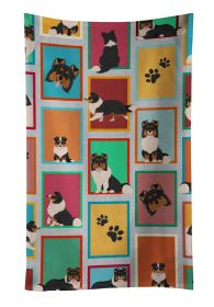 Lots of Tricolor Sheltie Kitchen Towel Dish Cloths Guest Hand Towel Decorative Bathroom Towel for Face,Tea, Dishcloth, Kitchen and Bath