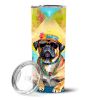 Cane Corso Hippie Dawg Stainless Steel Skinny Tumbler Vacuum Double Walled Reusable Insulated Tumbler Travel Cup for Coffee Cocktails Gift with Lid