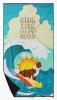 Surfer Dog Red Border Collie Premium Beach Towel Oversized Towel Beach Blanket, Pool, Beach Essentials, Yoga, Premium Bath Towel, Quick Dry Plush