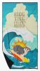 Surfer Dog Old English Sheepdog Premium Beach Towel Oversized Towel Beach Blanket, Pool, Beach Essentials, Yoga, Premium Bath Towel, Quick Dry Plush