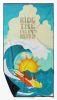 Surfer Dog Longhair Brown White Chihuahua Premium Beach Towel Oversized Towel Beach Blanket, Pool, Beach Essentials, Yoga, Premium Bath Towel
