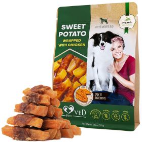 Sweet Potato Wrapped with Chicken Grain Free Organic Meat