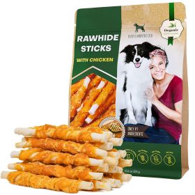 Dog Sticks Wrapped with Chicken Grain Free Organic Meat