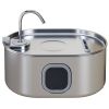 1.8 gallon Stainless Steel Cat Water Fountain with Filters, Ultra-Quiet Pump, for Cats, Dogs & Multi-Pet Homes