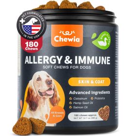 Dog Allergy Relief Chews with Salmon Oil