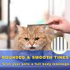 2 Pack Dog Combs with Rounded Ends Stainless Steel Teeth