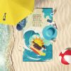 Surfer Dog Liver English Springer Spaniel Premium Beach Towel Oversized Towel Beach Blanket, Pool, Beach Essentials, Yoga, Premium Bath Towel