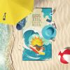 Surfer Dog Blenheim Cavalier Spaniel Premium Beach Towel Oversized Towel Beach Blanket, Pool, Beach Essentials, Yoga, Premium Bath Towel