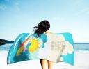 NEW Surfer Dog Bull Terrier Premium Beach Towel Oversized Towel Beach Blanket, Pool, Beach Essentials, Yoga, Premium Bath Towel, Quick Dry Plush