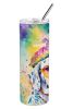 Dalmatian Hippie Dawg Stainless Steel Skinny Tumbler Vacuum Double Walled Reusable Insulated Tumbler Travel Cup for Coffee Cocktails Gift with Lid