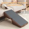 (UPGRADED) Dog Stairs for Small Dogs and Cats, Dog Ramp for Couch and Bed, Foldable 2-in-1 Wooden Pet Steps for Puppy, Split Ottoman Design (BROWN)