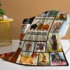 Dachshund Dog Animal Flannel Blanket Kids Cute Puppy Theme Fuzzy Warm and Cozy Throws for Boys Girls Pet Fleece Blankets