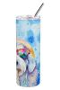 Old English Sheepdog Hippie Dawg Stainless Steel Skinny Tumbler Vacuum Double Walled Reusable Insulated Tumbler Travel Cup for Coffee Cocktails Gift w