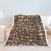 Boxer Blankets Super Soft Fuzzy Dogs Blanket for Kids Adults Cute Puppy Fleece Blanket Reversible Animal Brown Sherpa Throw Thick Lightweight Cozy Plu
