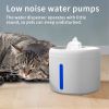 84.5 ounces USB Round Pet Water Fountain with Circulating Pump