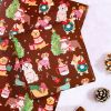 Christmas Dog Wrapping Paper Roll – 17 inch x 33 feet, Cute Holiday Puppy Print with Gifts, Trees & Sleds for Kids, Pet Lovers, Gift Wrap for Xmas