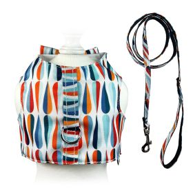 Chic Raindrop Harness Vest with Matching Leash (size: L)