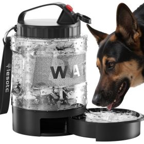 Portable Pull-out Water Bowl For Dogs, Large Capacity (Option: Black)