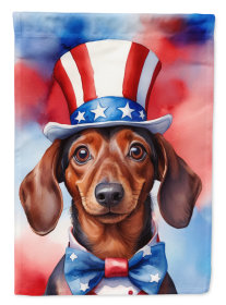 Patriotic American Decorative Flag (Color: Dachshund DAC5700, size: Garden Size)