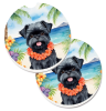 Luau Party Set Of 2 Cup Holder Car Coasters