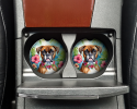 Luau Party Set Of 2 Cup Holder Car Coasters