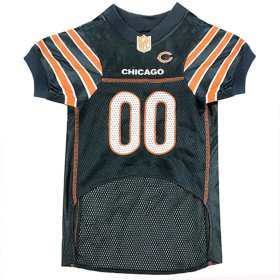 Chicago Bears Pet Striped Jersey (size: LG)
