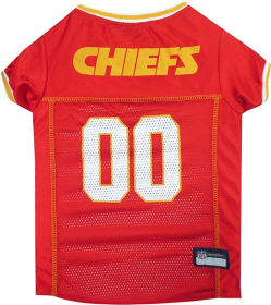 Kansas City Chiefs Pet Striped Jersey (size: MD)