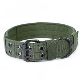Nylon Dog Leash Collar (Option: Green-L)
