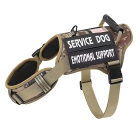 Service Dog Harness With Handle (Option: Khaki-S)