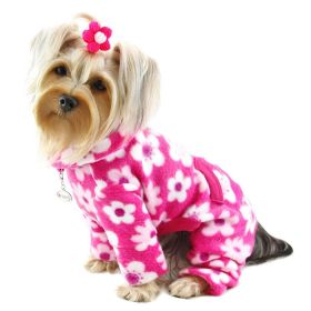 Full Blossom Fleece Turtleneck Pajamas(click to see other sizes) (size: XS)