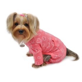 Blush of Love Fleece Turtleneck Pajamas (size: S)