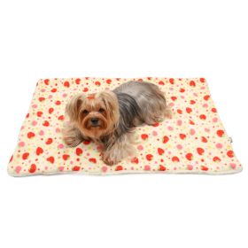 Fleece/Plush Blanket (click product for variations) (Color: Yummy Strawberry)