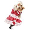 Red & White Polka Dots Sundress with Contrasting Flowers (click product for variations)